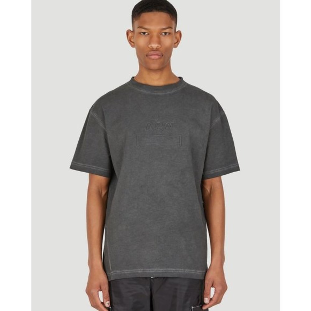 A-Cold-Wall Dissolve Dye Tee A Cold Wall Box Logo Gray Mens Size Large Oversized